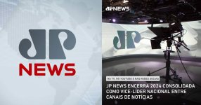 Jovem Pan News fecha 2024 como vice-líder nacional em audiência