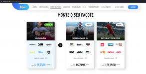 Screenshot de site BluTV com os preços em o texto acima