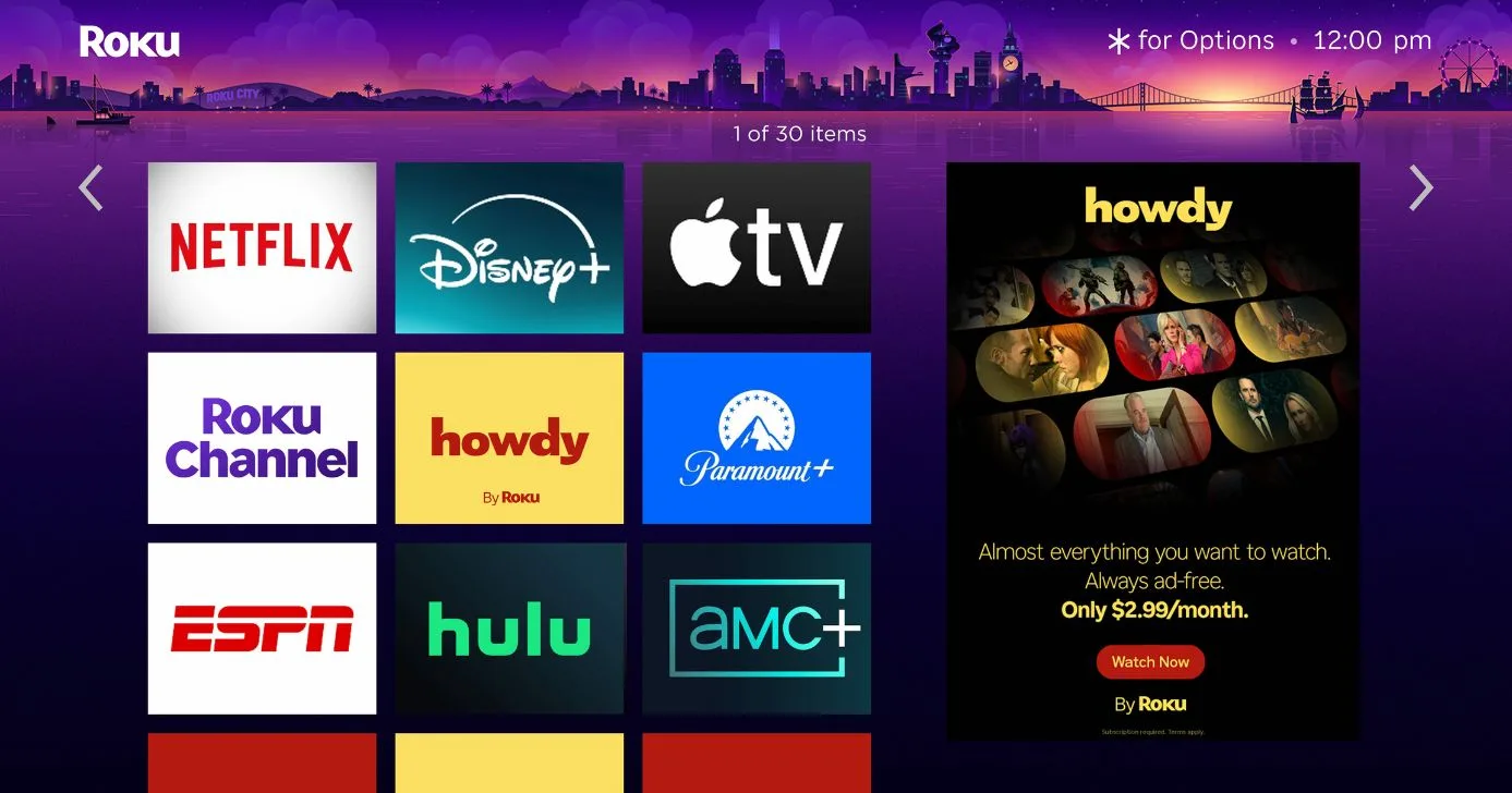 Howdy é o novo aplicativo de streaming da Roku